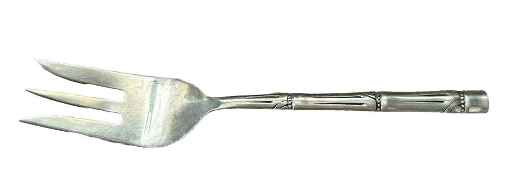 Vintage Brass Detailed Salad Fork