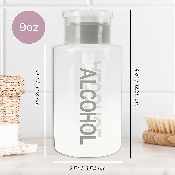 Push Down Pump Dispenser Bottle Gray