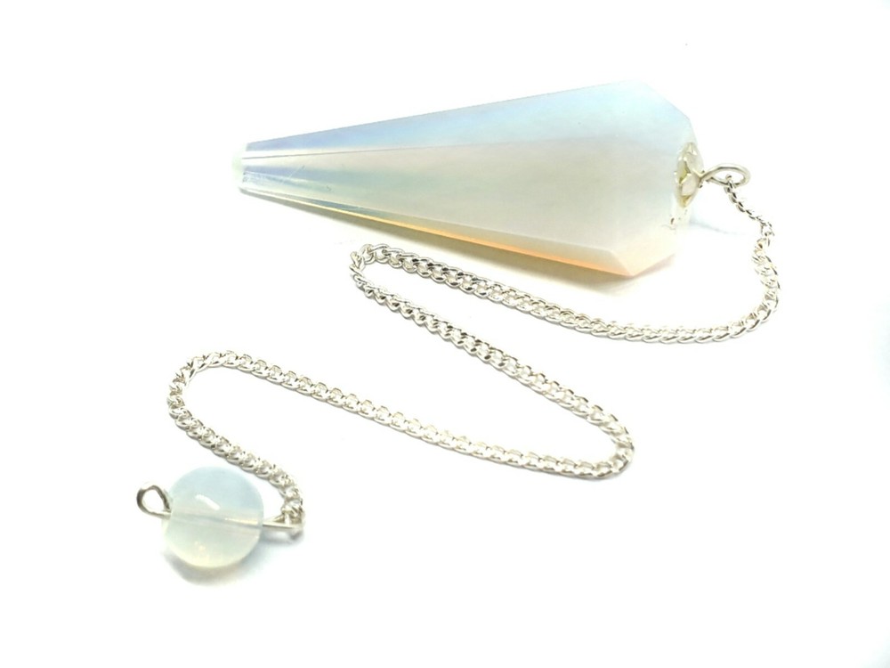 Opalite Pendulum Dowser Sea Opal Dowsing Divination Gemstone Crystal Argenon