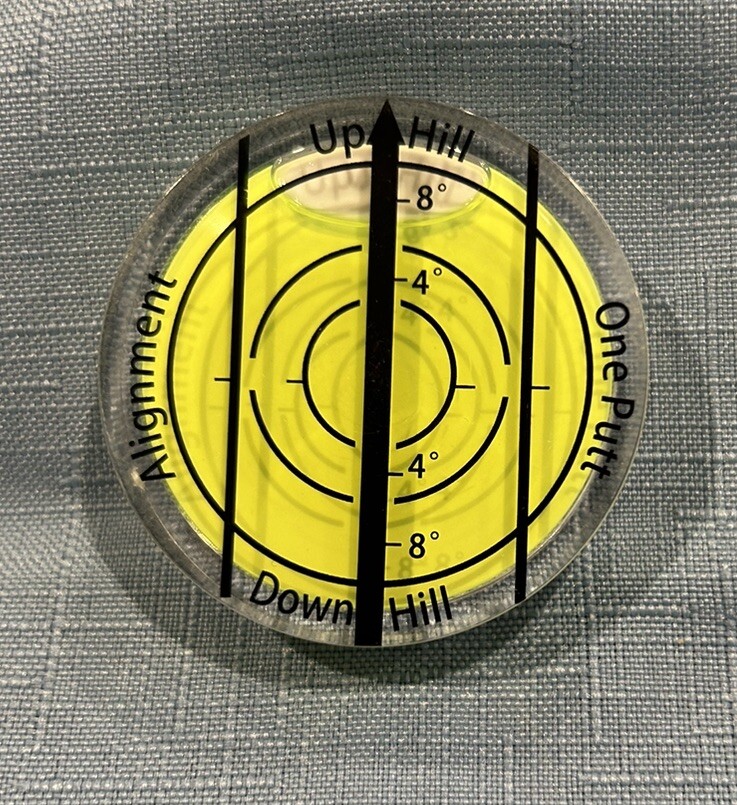 Golf Green Reader Compact Round Golf Putting Alignment Aid Golf Ball Marker