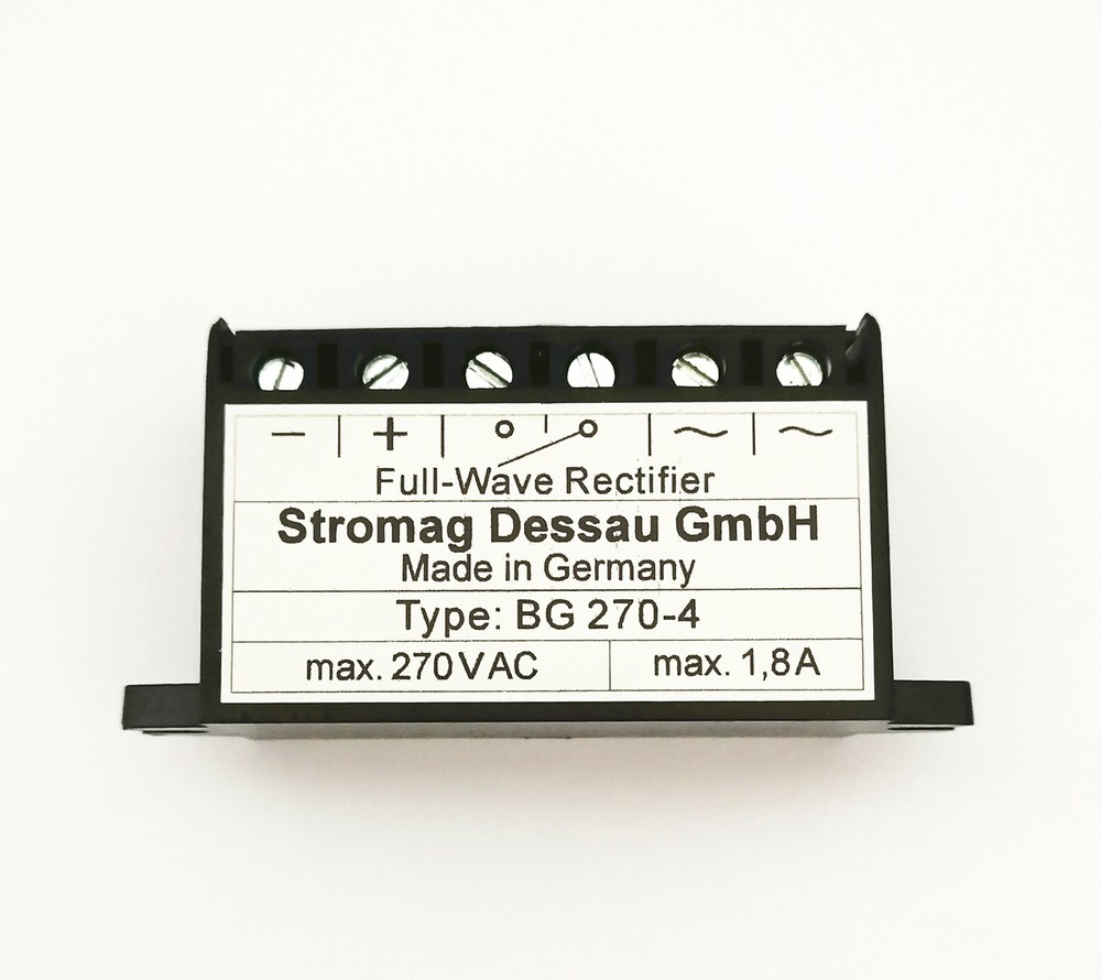 Full Wave Rectifier Type: BG 270-4 max.270VAC max.1,8A motor brake rectifier