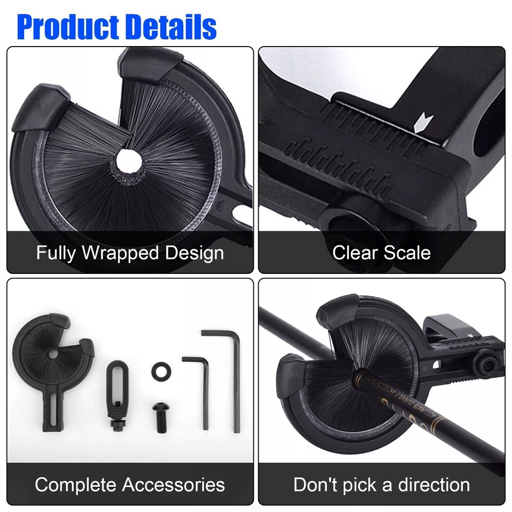 Archery Brush Arrow Rest Compound Recurve Bow Target Holder Adjustable