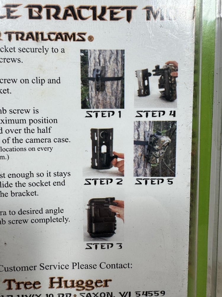 Tree Hugger Universal 360° Rotation Trail Camera Angle Mounting Bracket USA Made