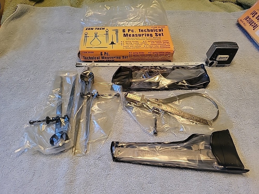 CEN-TECH 6PC. TECHNICAL MEASURING SET 36948 NIB