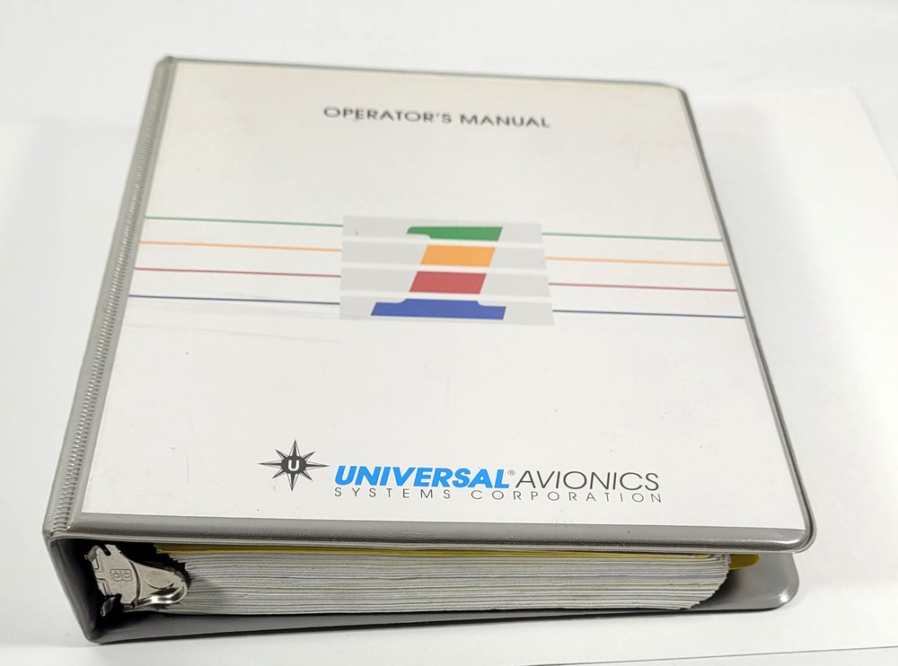 Universal Avionics FMS Operator's Manual 2008 3 Ring Binder