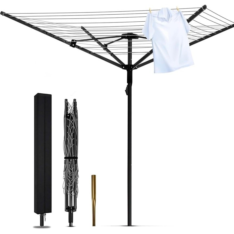 Large Capacity Rotary Dryer Adjustable Height 165ft Drying Space Pre-assembled