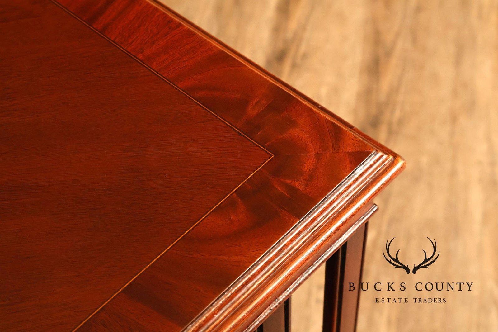 Edwardian Style Mahogany Inlaid Revolving Bookcase