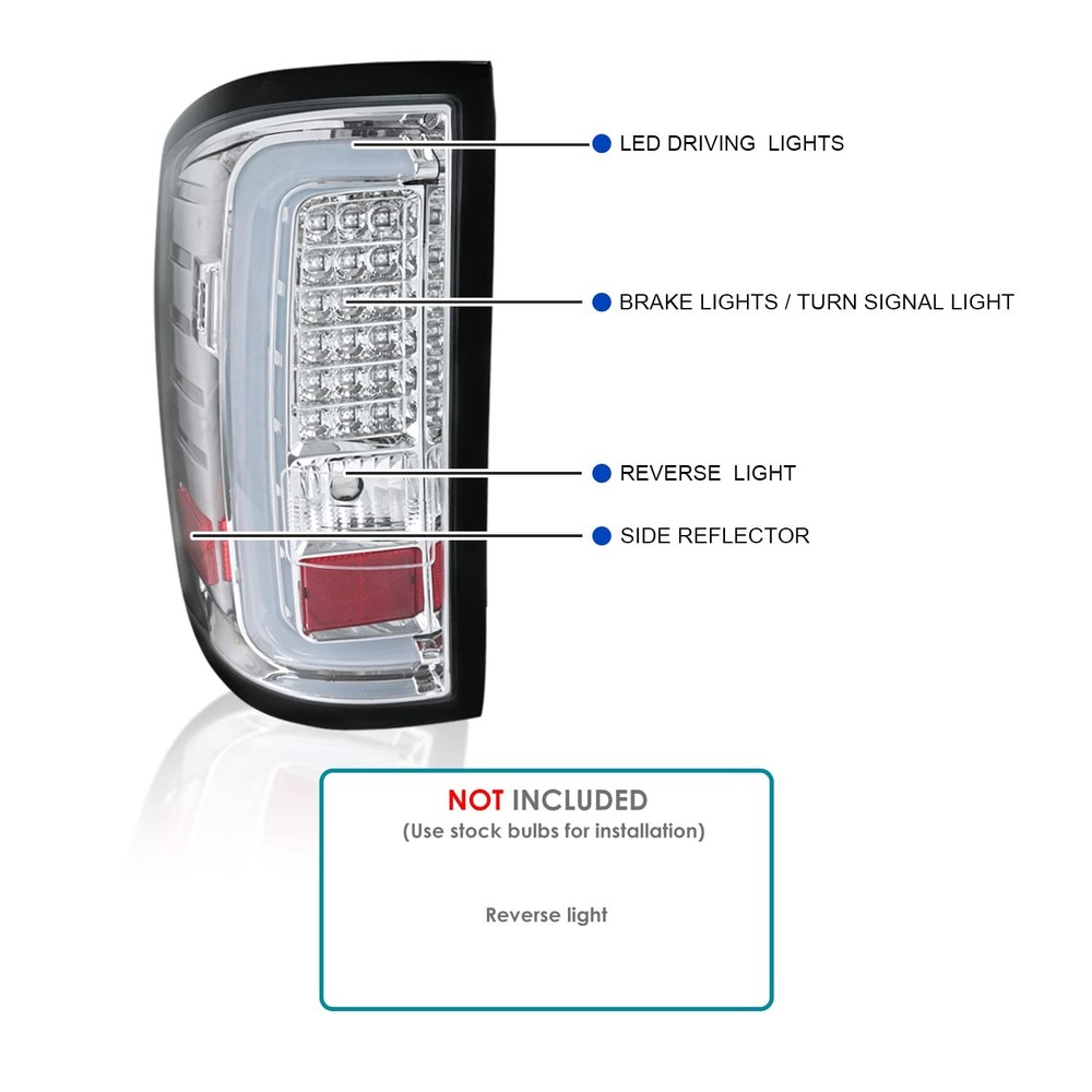 LT-SIE14CLED-TM Chrome LED Tail Light