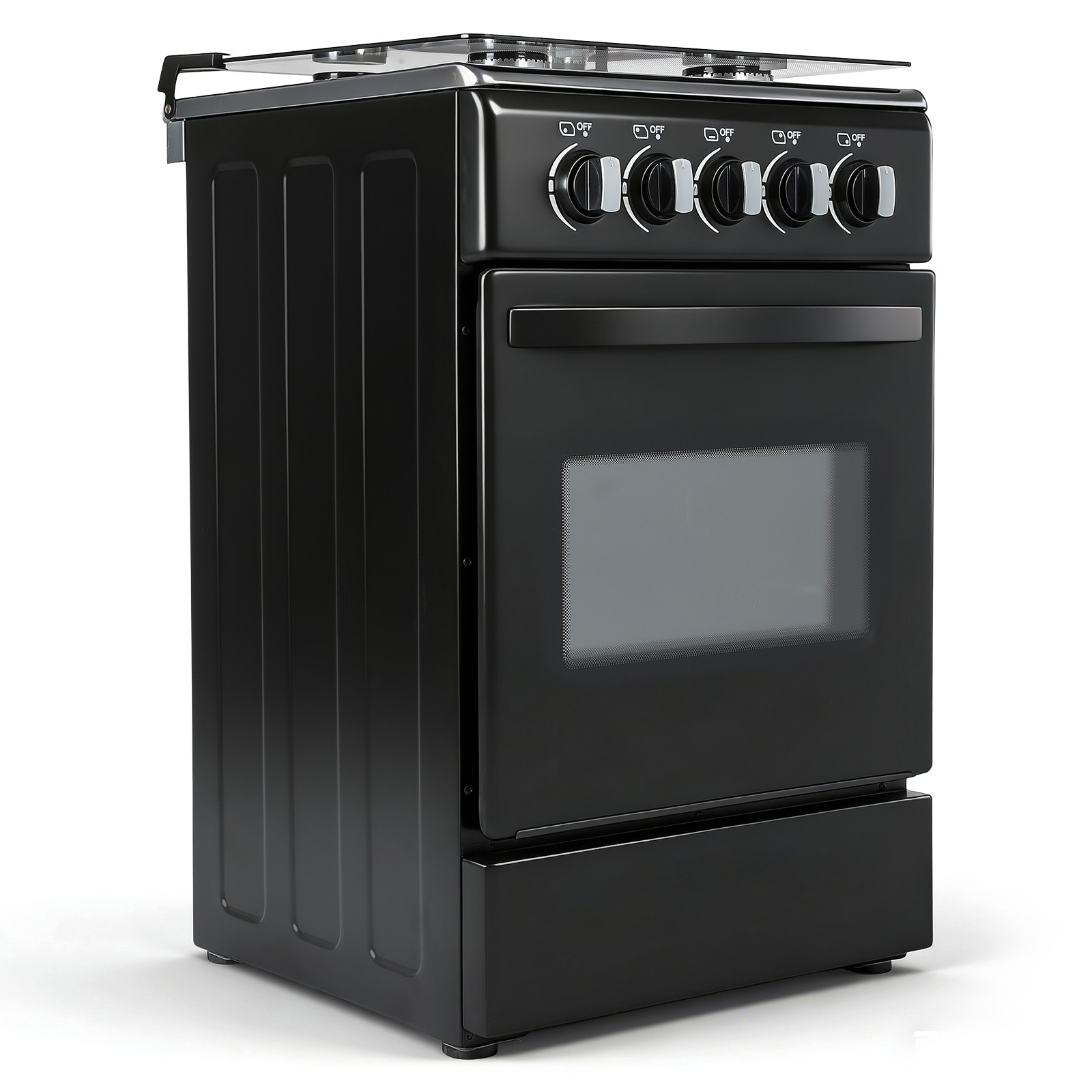 RV Gas Range 31" Tall Propane Range Oven with 4 Burners Stove for RV Apartment