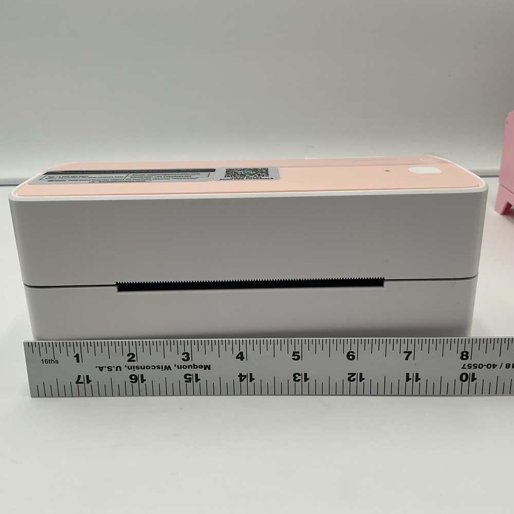 Phomemo Portable Bluetooth Thermal Printer W/ Power Adapter, Labels & Stand READ