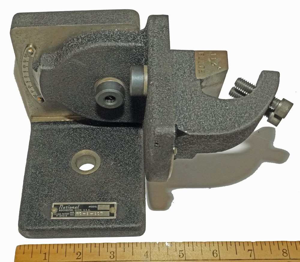 National Rochester Drill Bit Sharpening Fixture — Complete Set with Case
