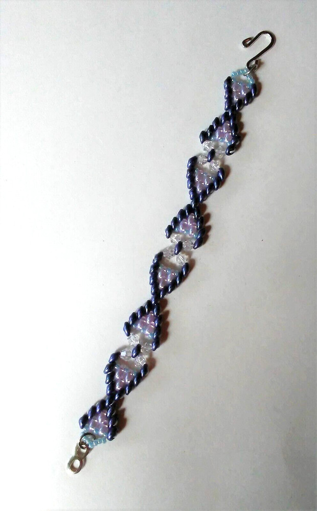 Handmade Opaque Blue Beaded Bracelet