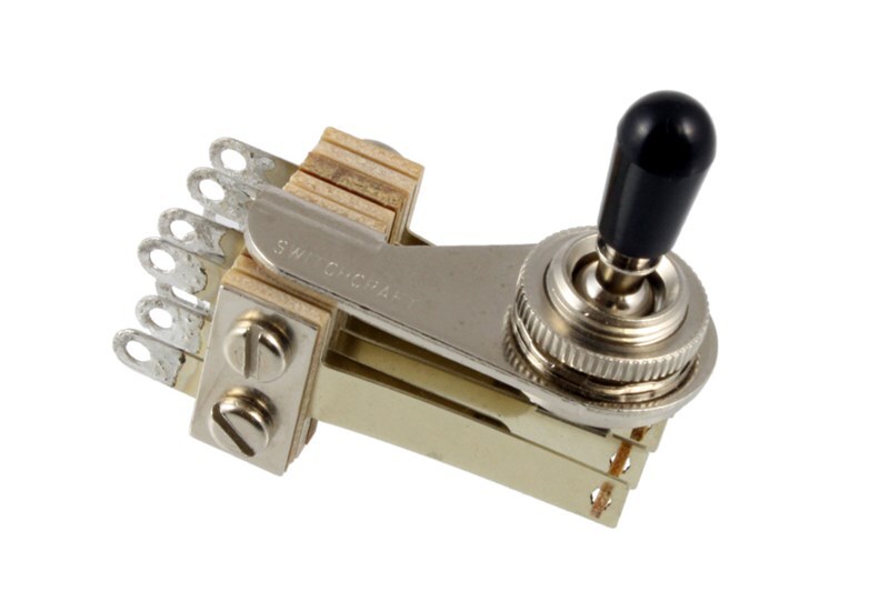 NEW - Switchcraft 4-Pole Right Angle Toggle Switch For Double Neck Guitars
