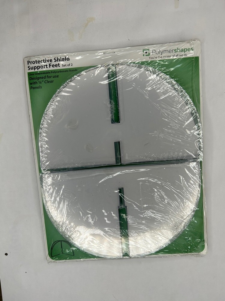 Plexiglass 1/4” Clear Protective Shield Support Feet