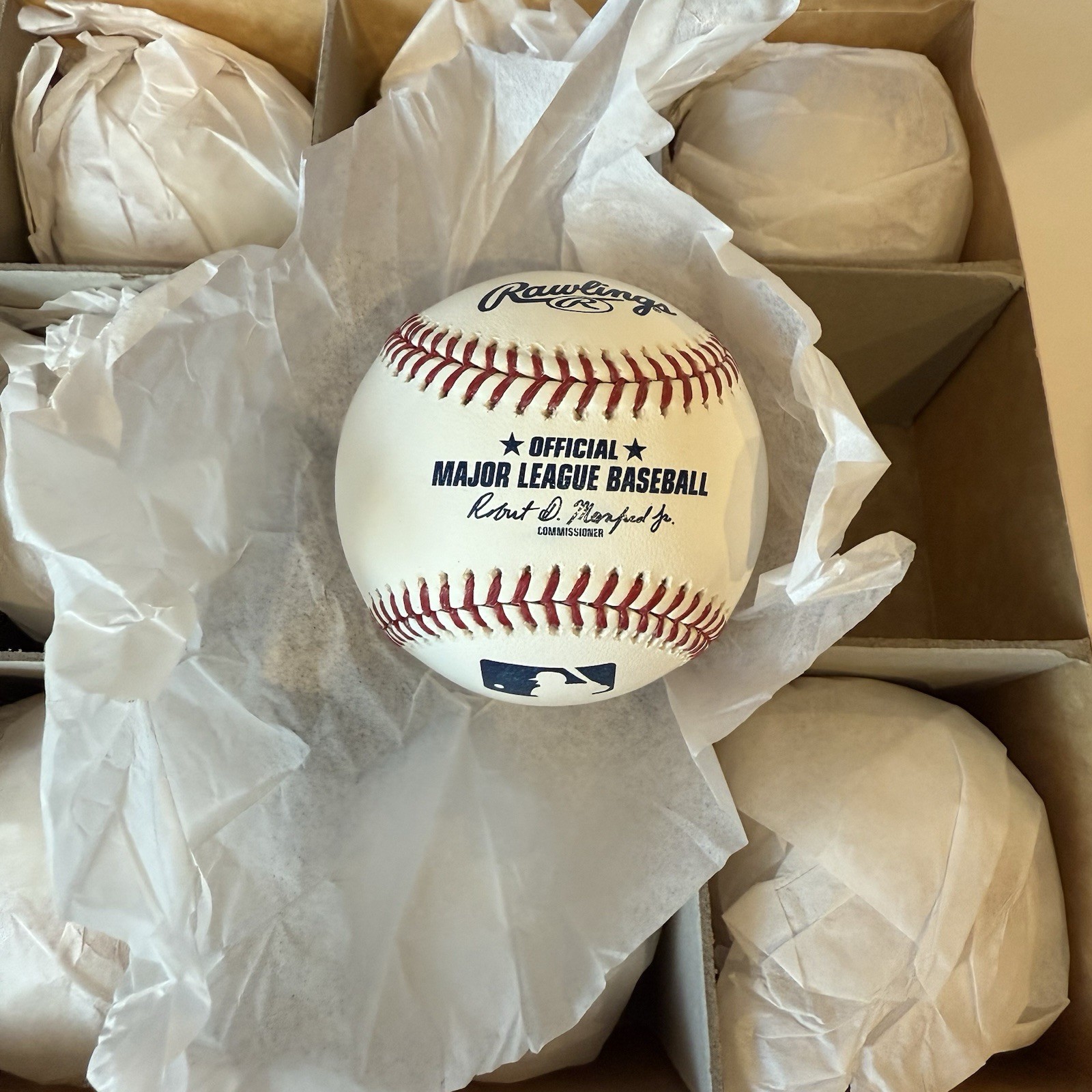 Dozen Official MLB Baseballs – Rob Manfred Commissioner Rawlings MLB NEW