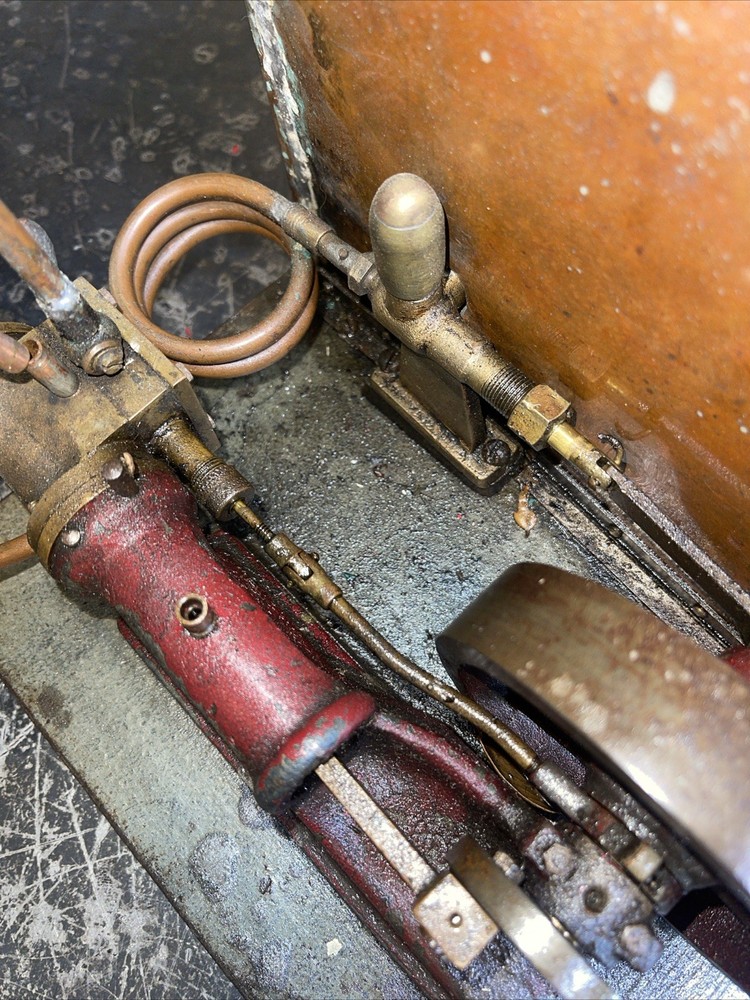 Early Antique Steam Engine Model Orginal Hit Miss