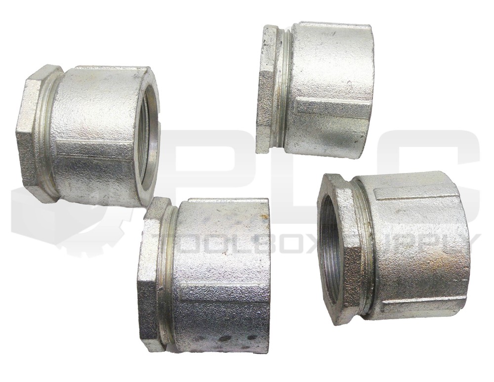 LOT OF 4 NEW 2" THREADED COUPLING