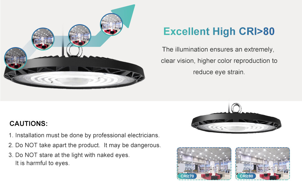 10Pcs 100W UFO Led High Bay Light 100Watts Commercial Industrial Warehouse Light