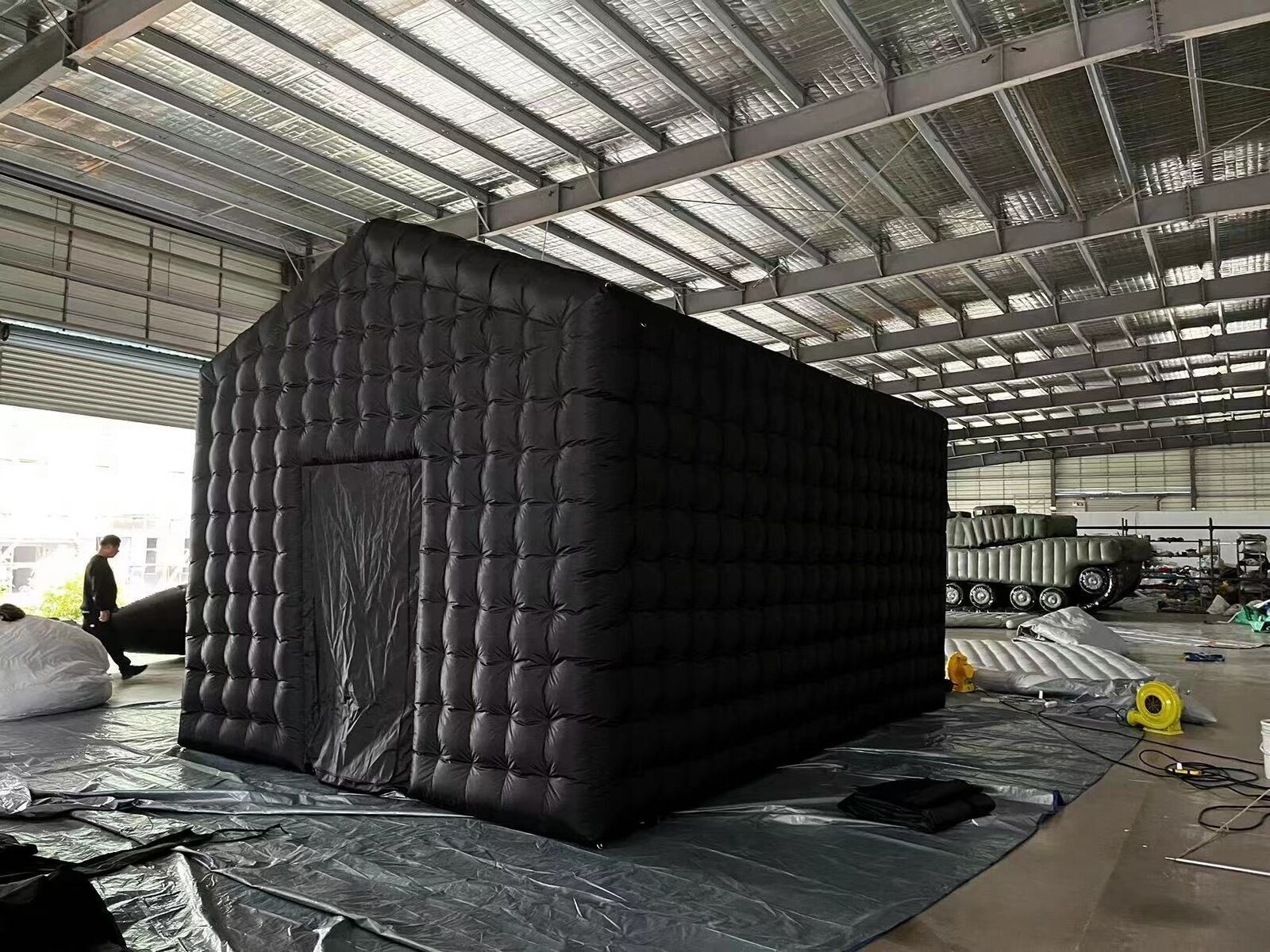 Inflatable Night Club Portable Cube Tent With Ground For Disco Wedding Party