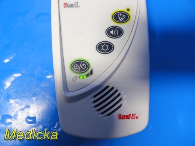 Masimo Rad-5v Pulse Oximeter W/ Direct SpO2 Sensor Ref 10192 ~ 39712