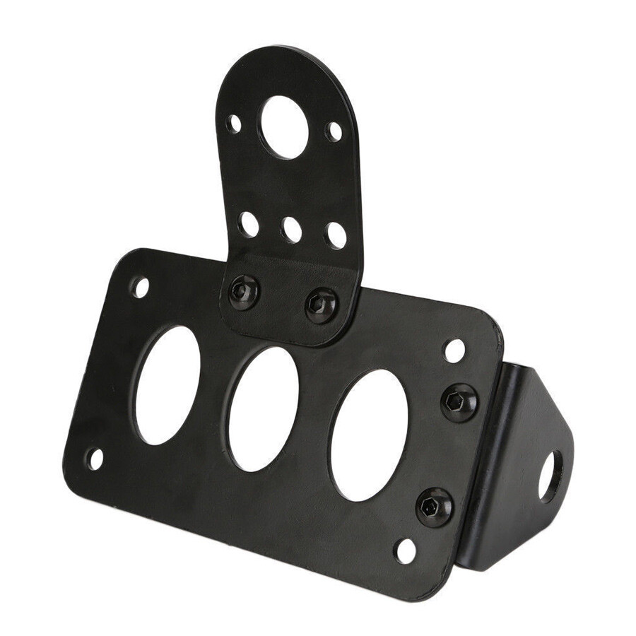 Side Mount License Plate Bracket Motorcycle Tail Light Holder For Harley Bobber