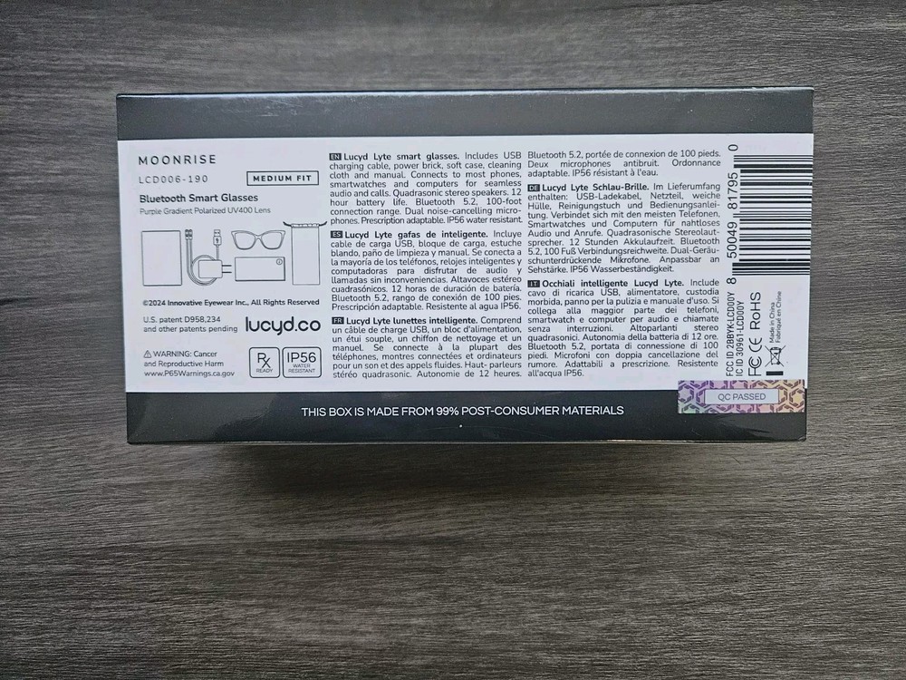 Lucyd Lyte (2024 Version) Smart Glasses for Women