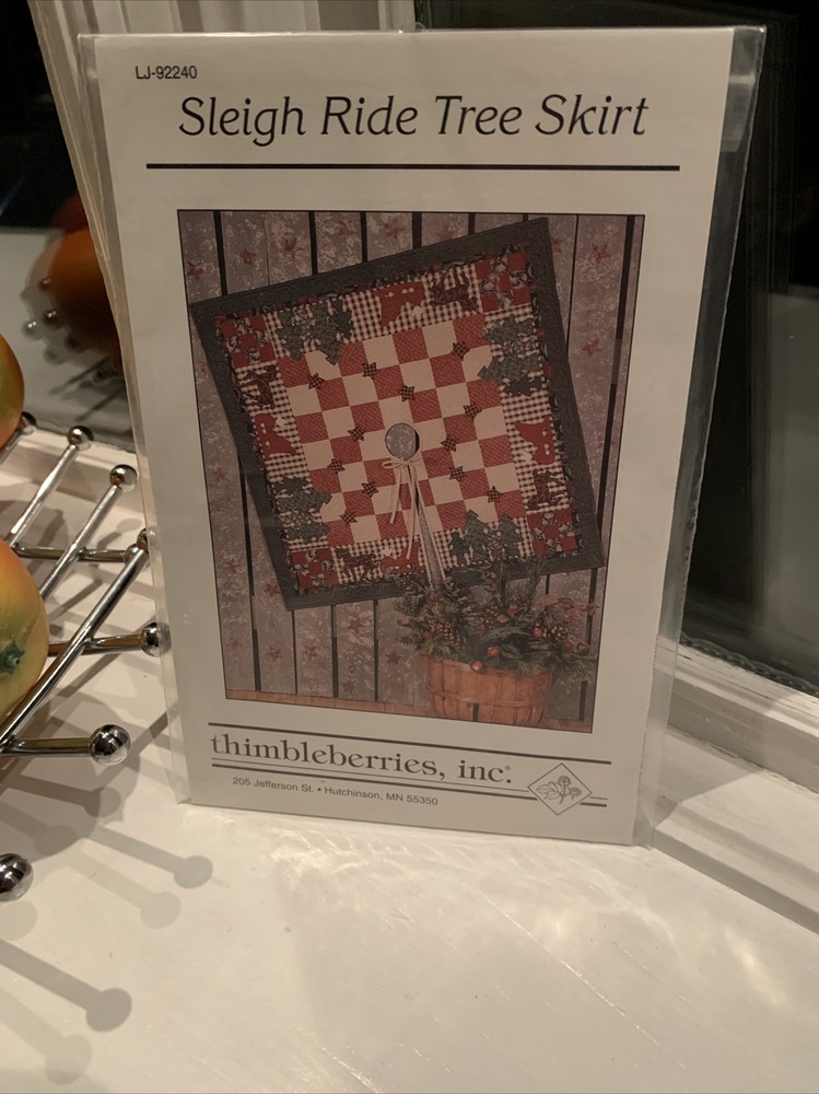 Sleigh Ride Tree Skirt By Thimbleberries Applique Pattern