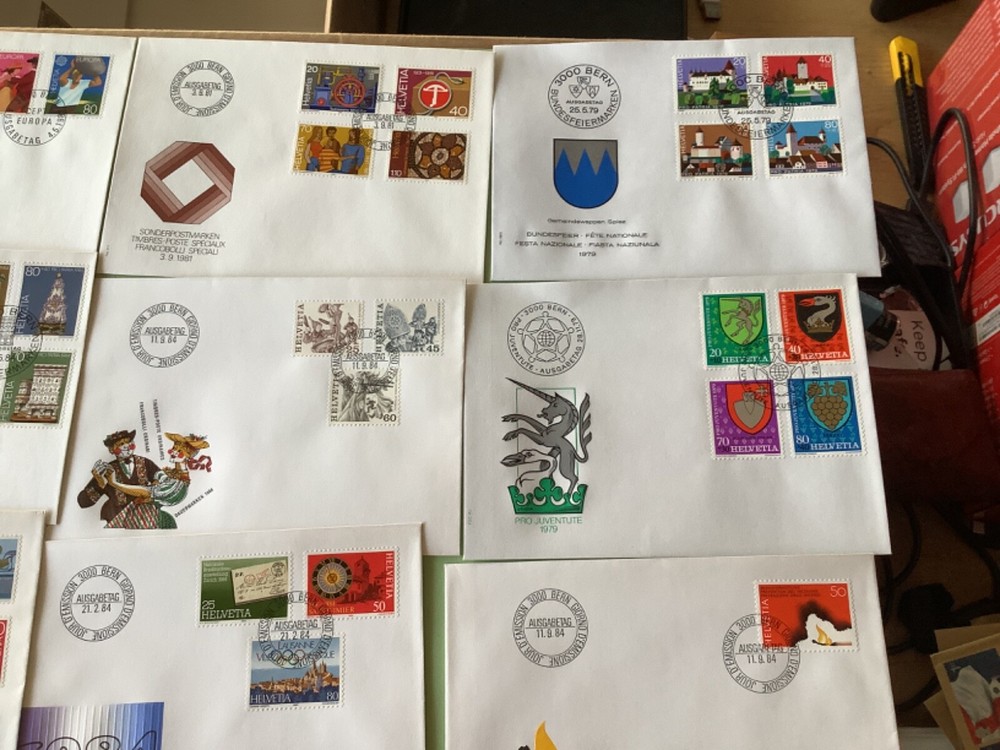 Switzerland postal covers 16 items Ref A2175
