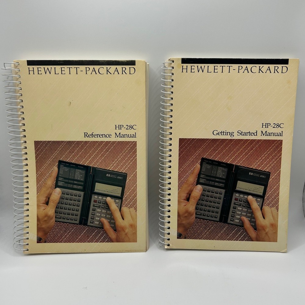 VTG Hewlett Packard HP-28C Reference & Getting Started Manuals