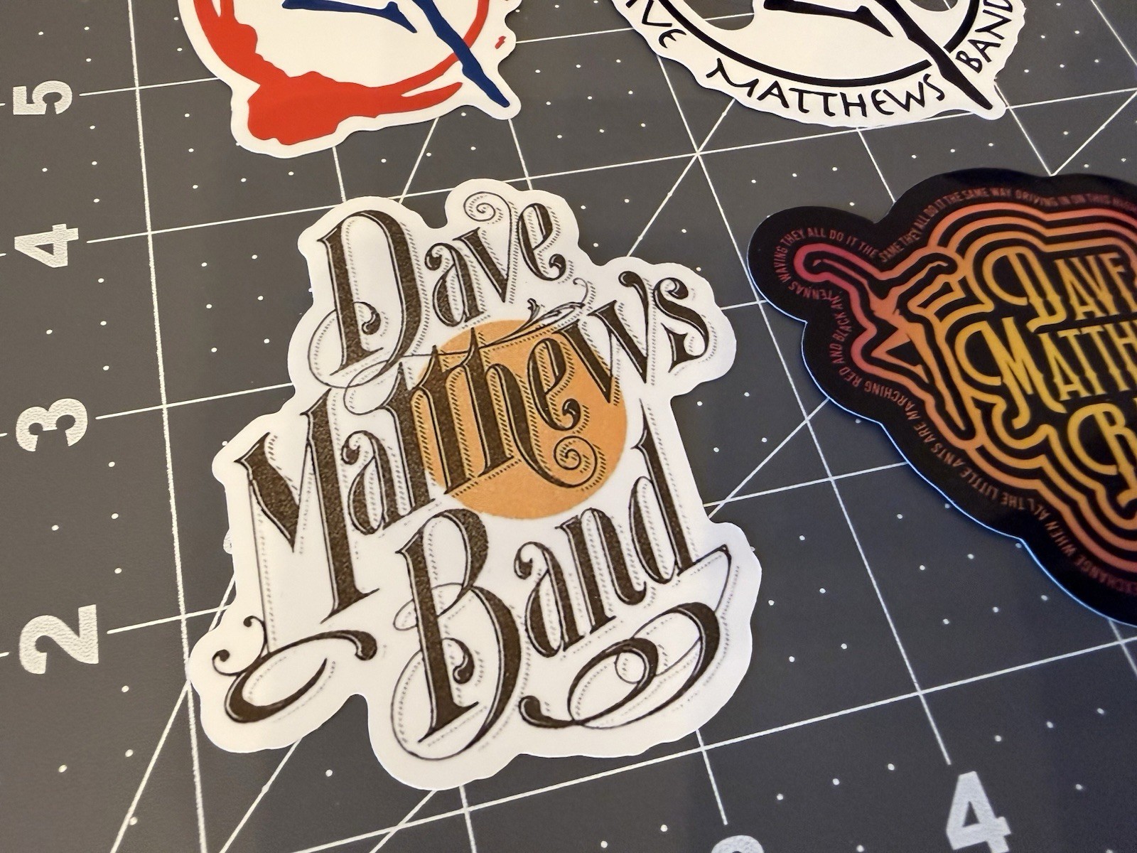 Dave Matthews Band Sticker Vinyl 5 Sticker Lot Car Window Laptop