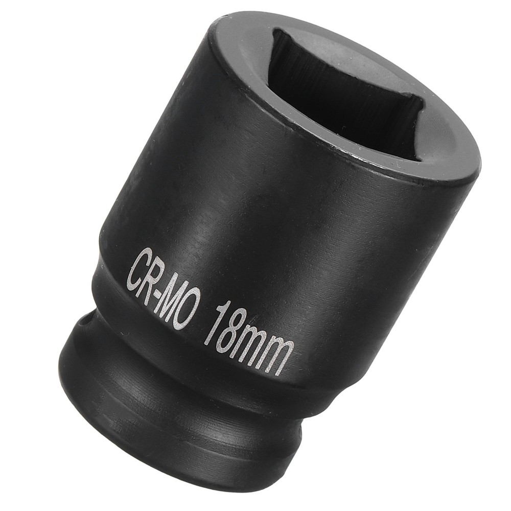 4 Point Square Socket 1/2" Drive 18mm Metric Square Impact Socket CR-MO