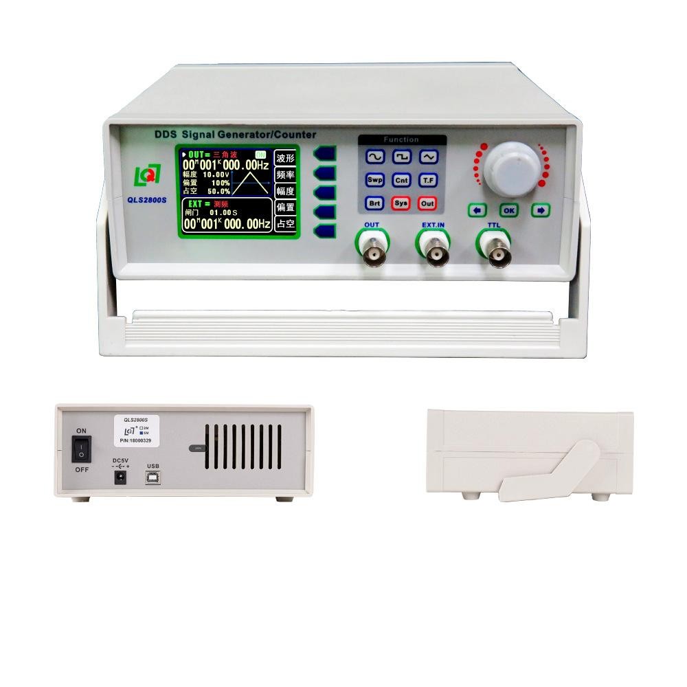 QLS2805S-5M DDS Function Signal Generator Signal Source/Frequency Meter LCD