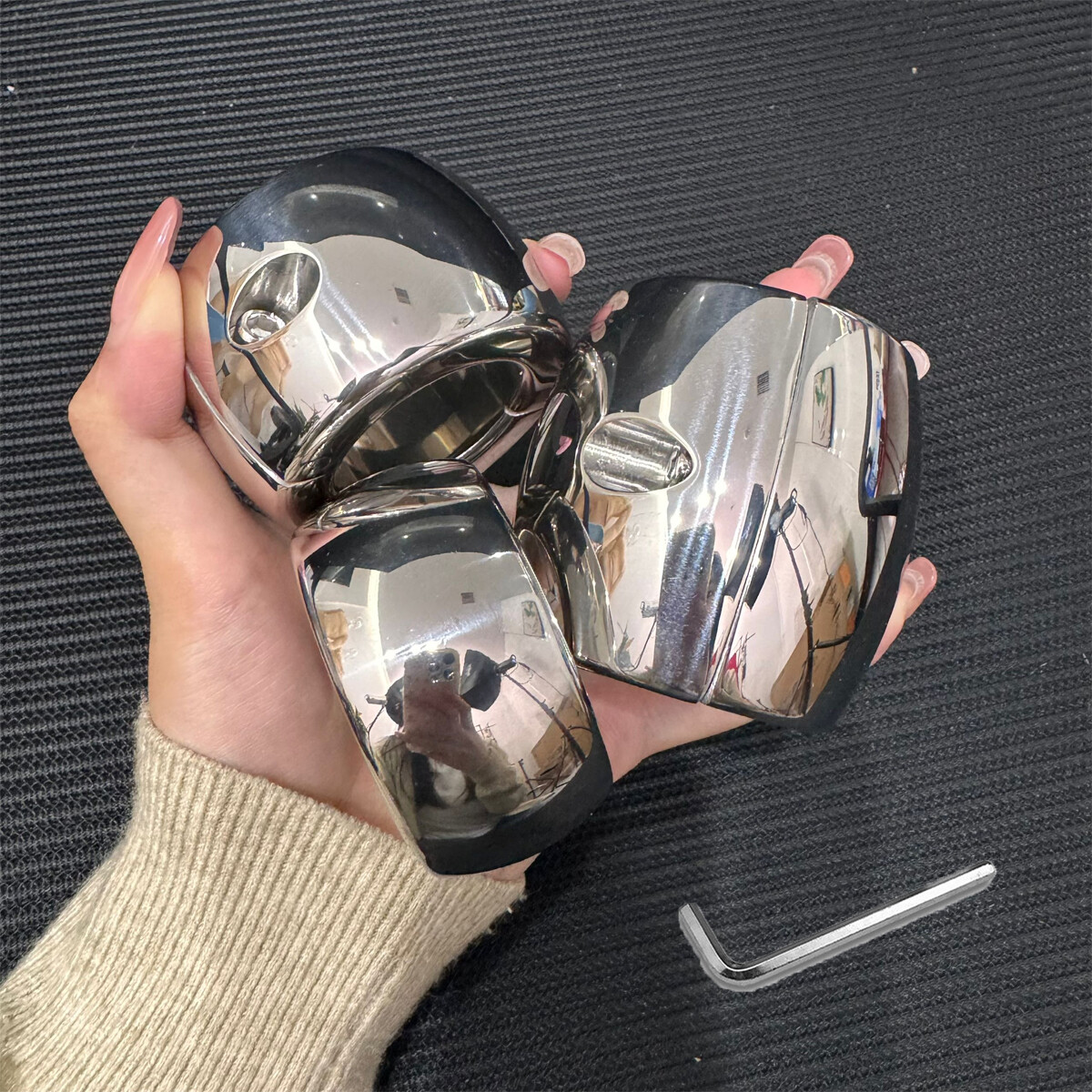 Men Ball Stretcher Weight Heavy 304 Stainless Steel Ball Stretching Men Enhancer