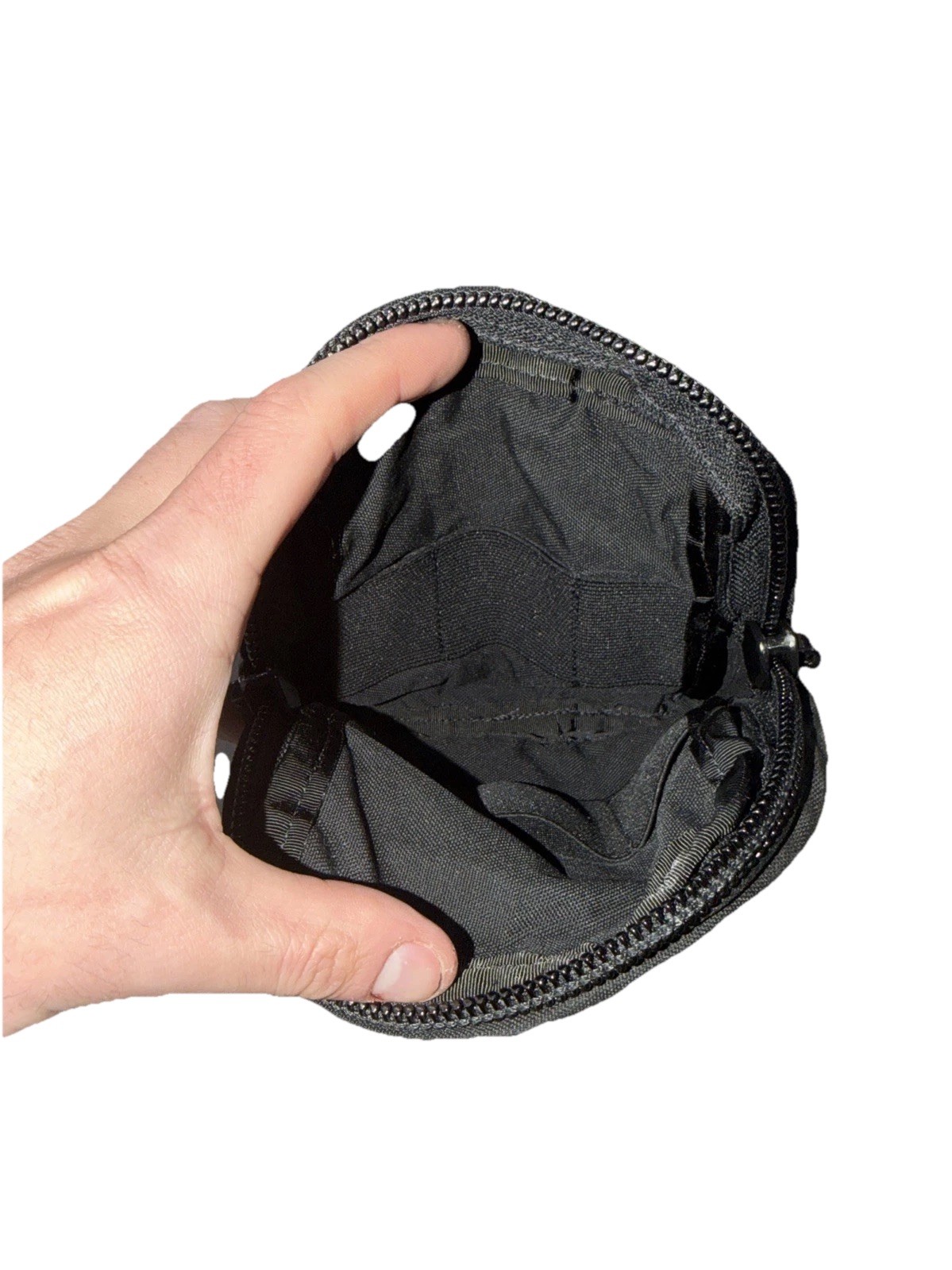 Point Blank Zipper 5.5W×6"H Vertical Utility Pouch Product #PCHUP0J Black MOLLE