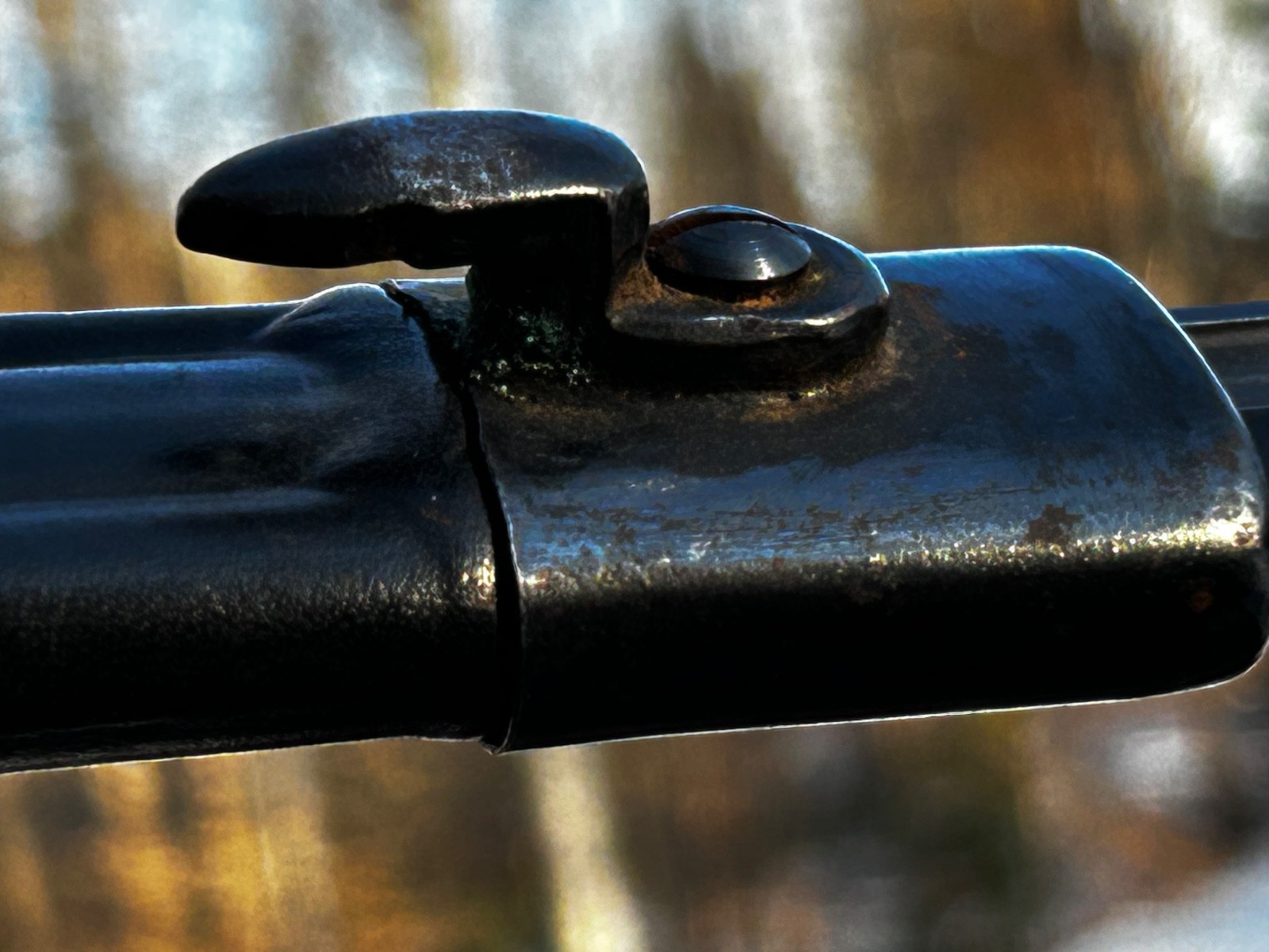 Original German Model 1871 / 94 Bayonet with Leather Scabbard