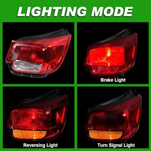 Tail Light Compatible with 2013 2014 2015 Chevy Malibu LT Right Passenger Side