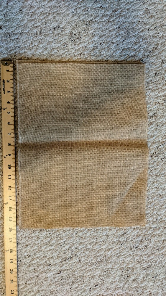 burlap blank placemat