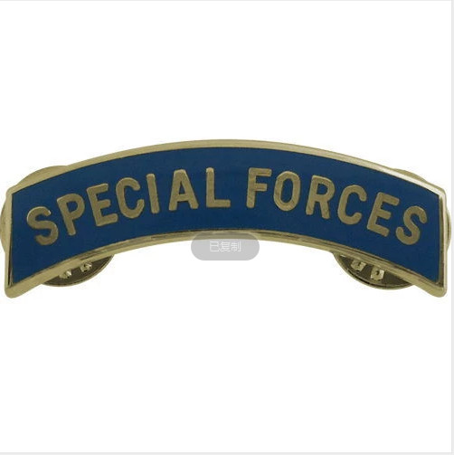 GENUINE U.S. ARMY ENAMEL TAB: SPECIAL FORCES