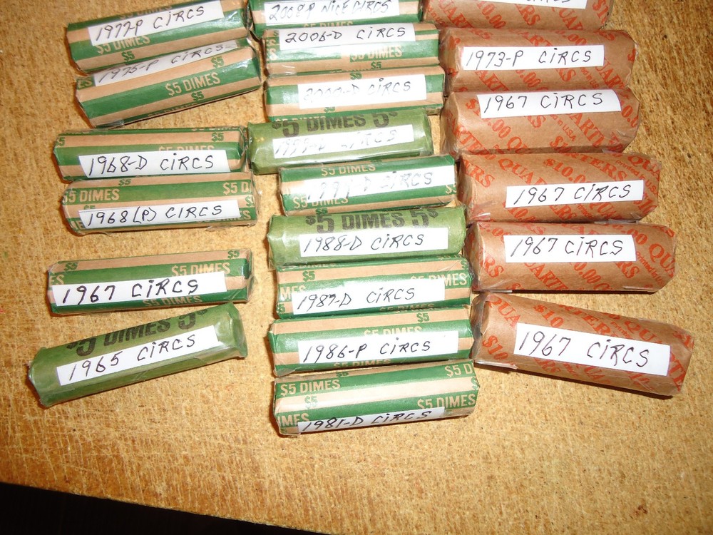 1986-P ROOSEVELT DIME ROLL  (ROLL A)