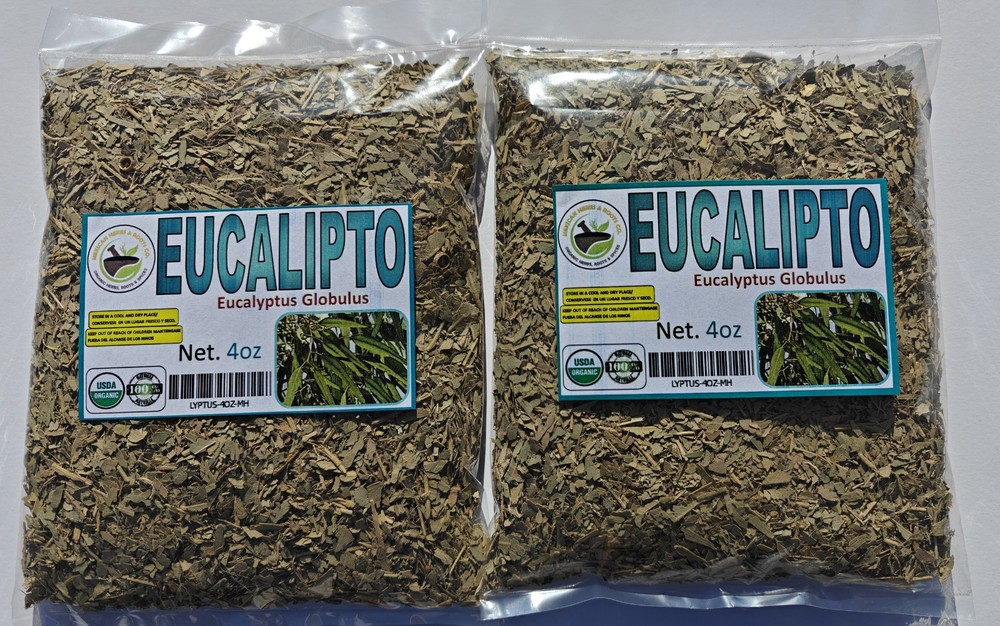Hojas de eucalipto - Eucalyptus leaf (organic Eucalyptus Globulus) 4oz