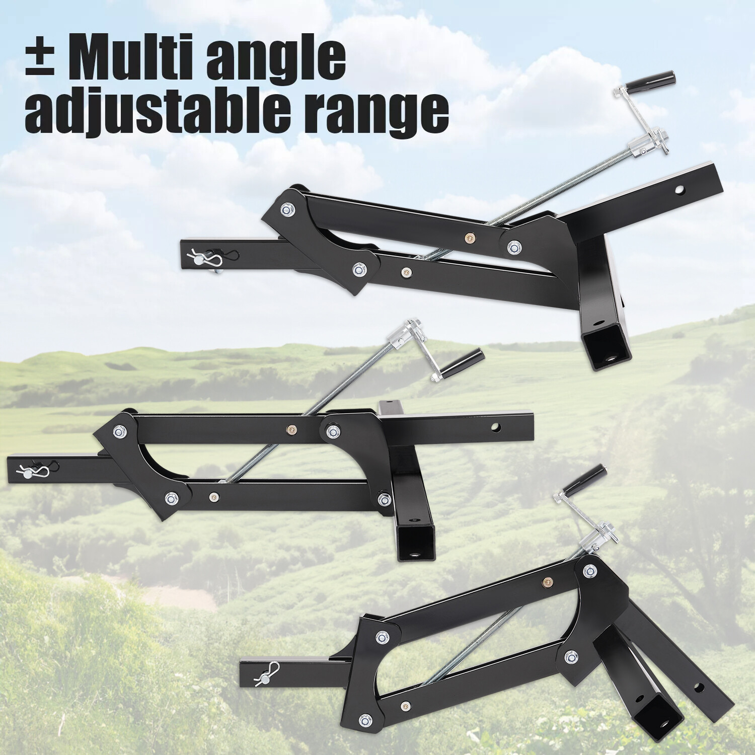 Manual Quick Implement Outside Lift 50 Inches For ATV/UTV Field Work 2" Receiver