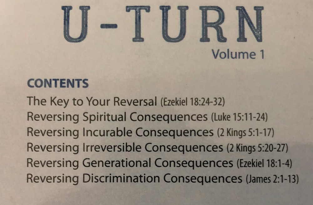 Tony Evans CD - U-Turn - Volume 1