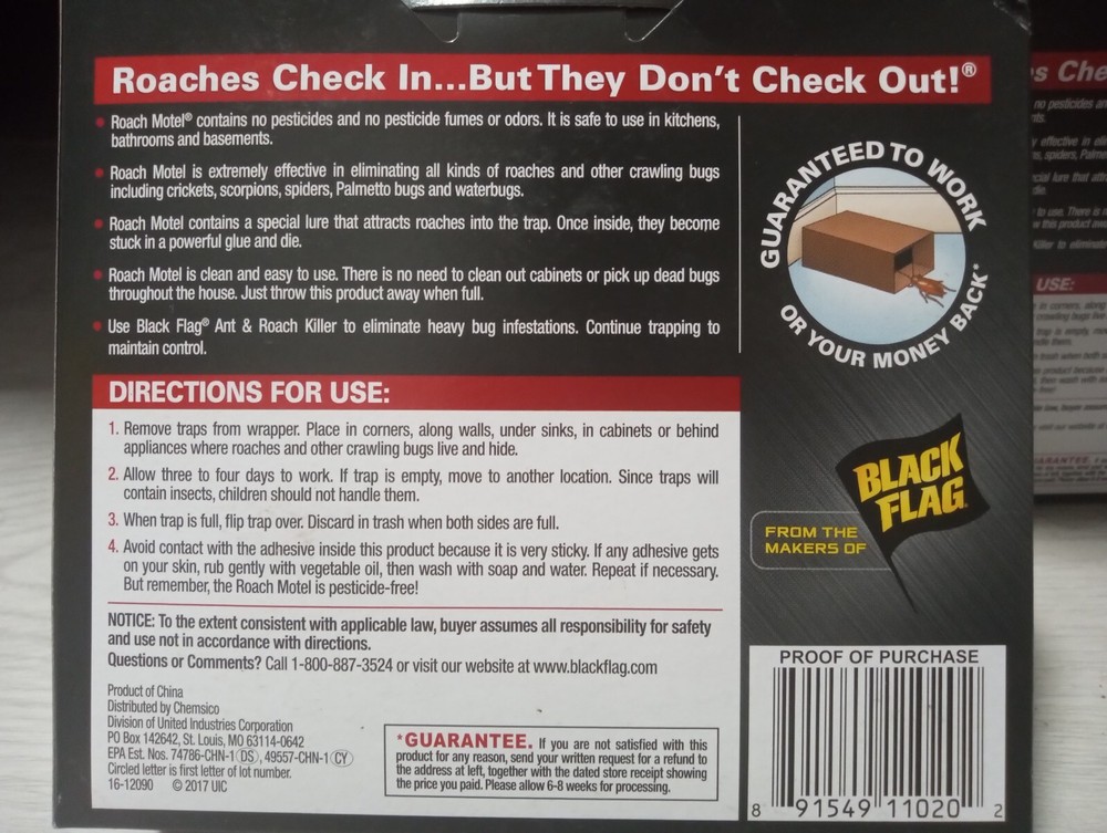Black Flag Roach Motel Insect Trap, 2 Count