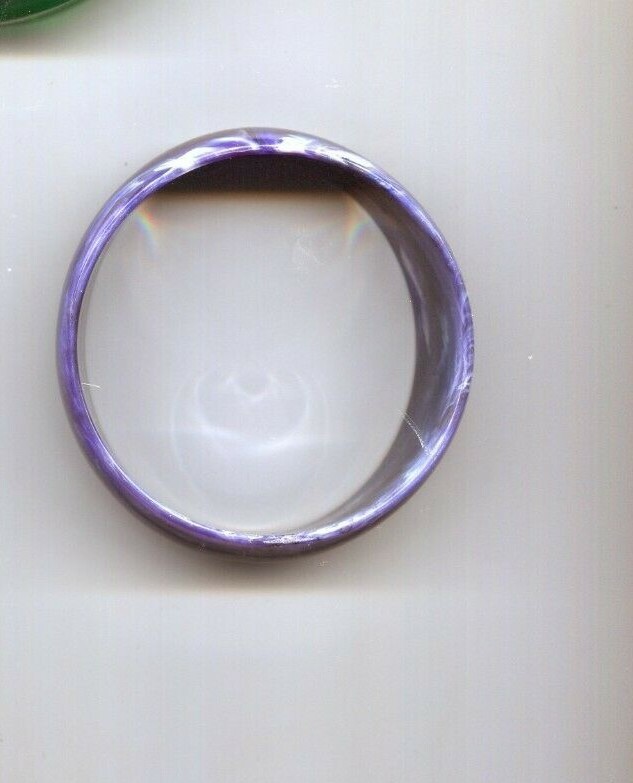 BLUE SWIRLED LUCITE bangle bracelet