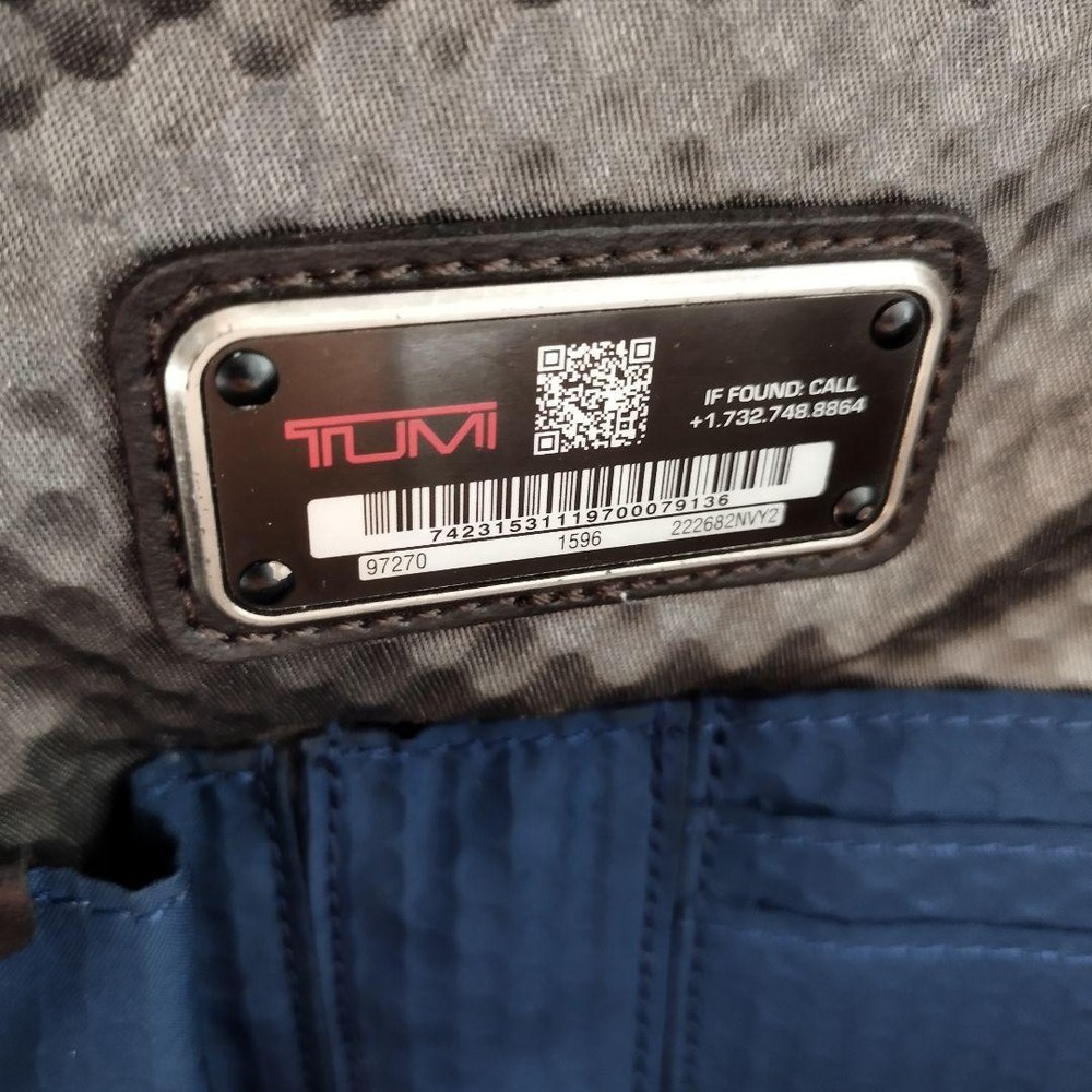 Tumi ALPHA BRAVO Navy Backpack Rucksack Used 22202