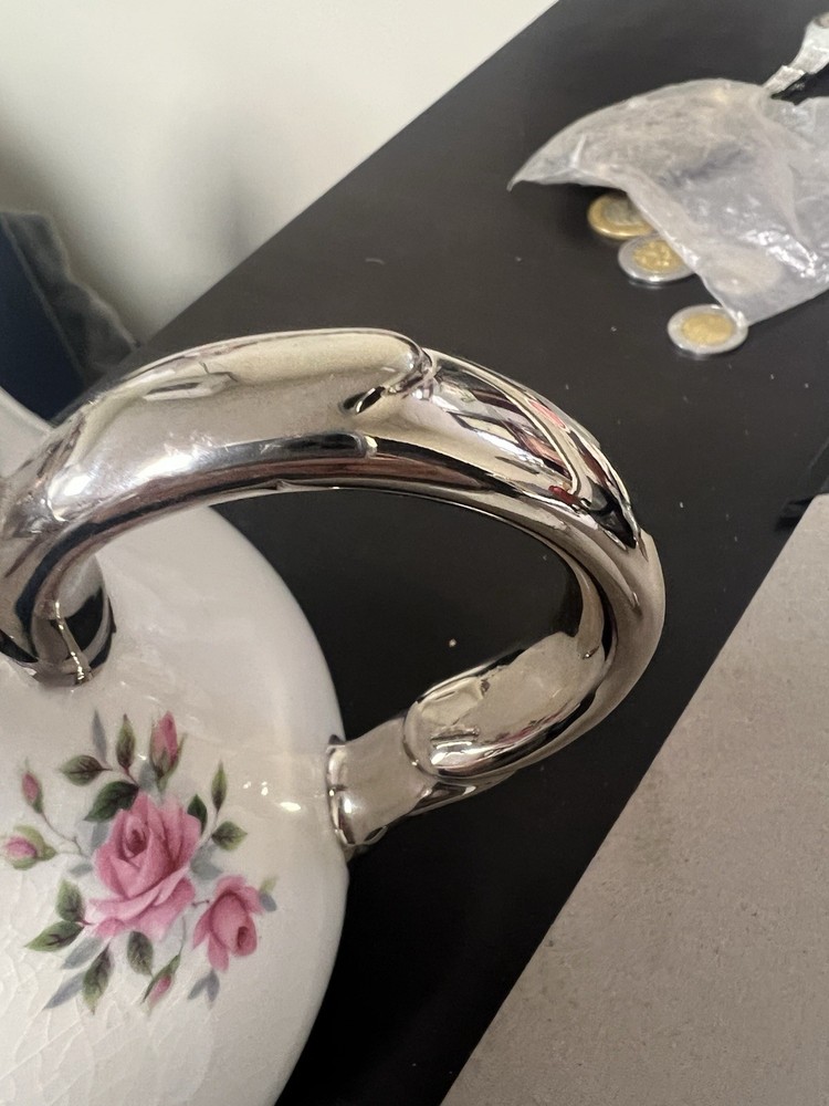 Silver Wedding 25 Years Anniversary Tea Pot