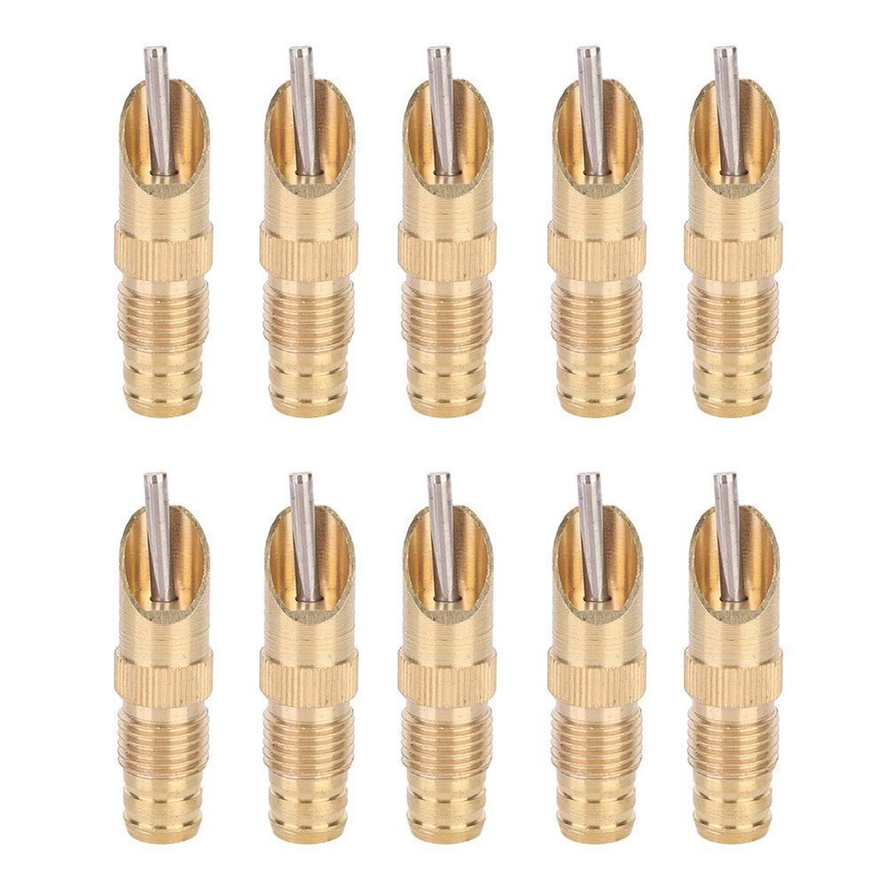 AUNMAS 10Pcs Rabbit Drinker Nipple Waterer Set Automatic 360 Degree Stainless...