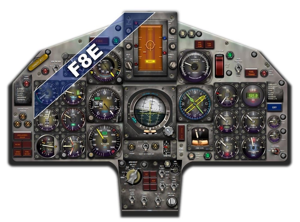 F8/F8U CRUSADER COCKPIT instrument panel CDkit