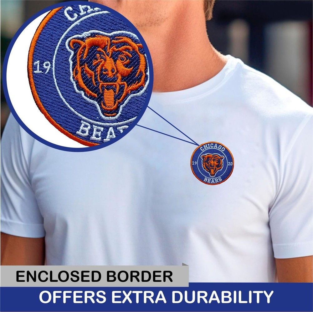 Chicago Bears NFL Team Logo Iron On Patch - Sew Patch - Embroidered Patch