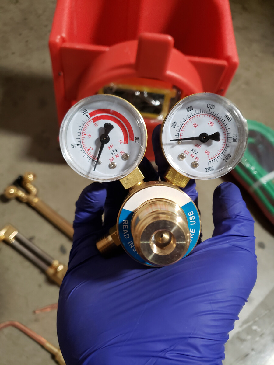 Portable Welding Oxygen Acetylene Torch Kit with Carrying Tote -No Tanks